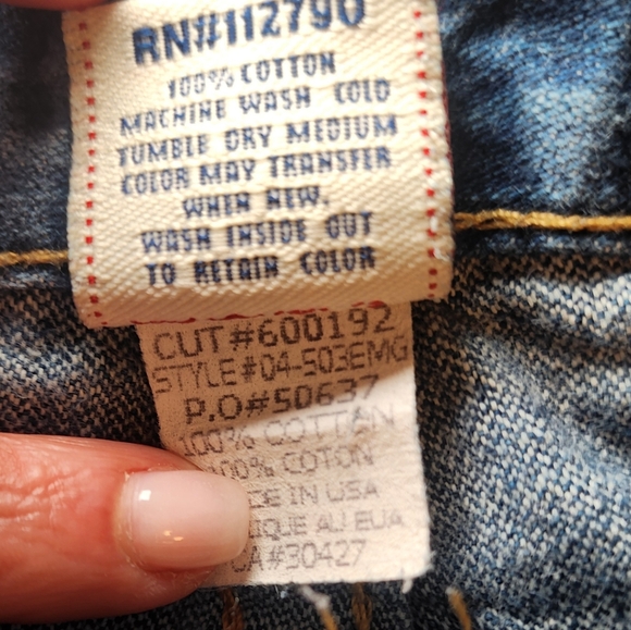 RARE True Religion Joey Jeans 27 Nouveau Forrest Goddess Embroidered Design - Picture 7 of 9